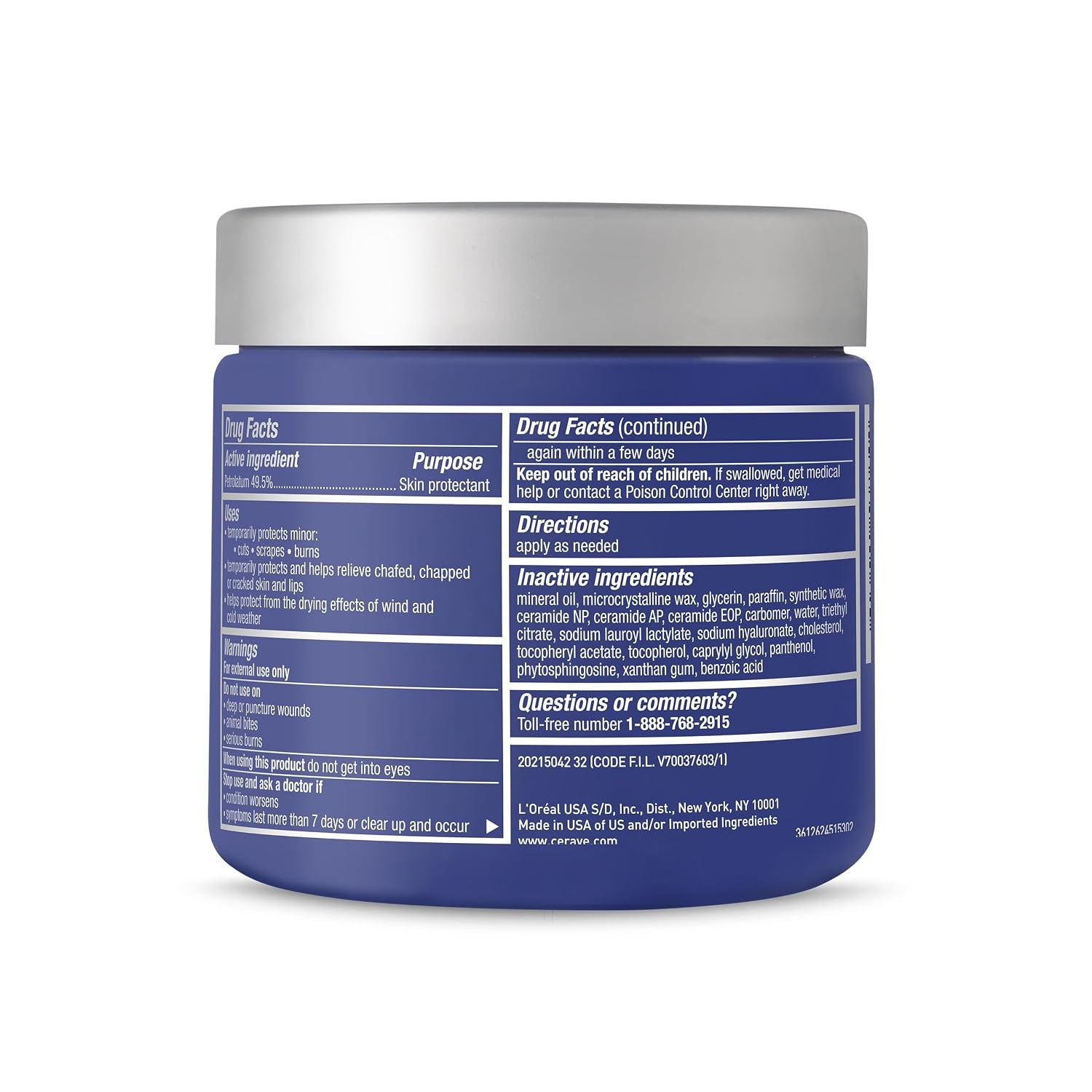image:imageCeraVe Healing Ointment Hyaluronic Acid Skin Protectant for Dry Skin 12oz12oz Jar