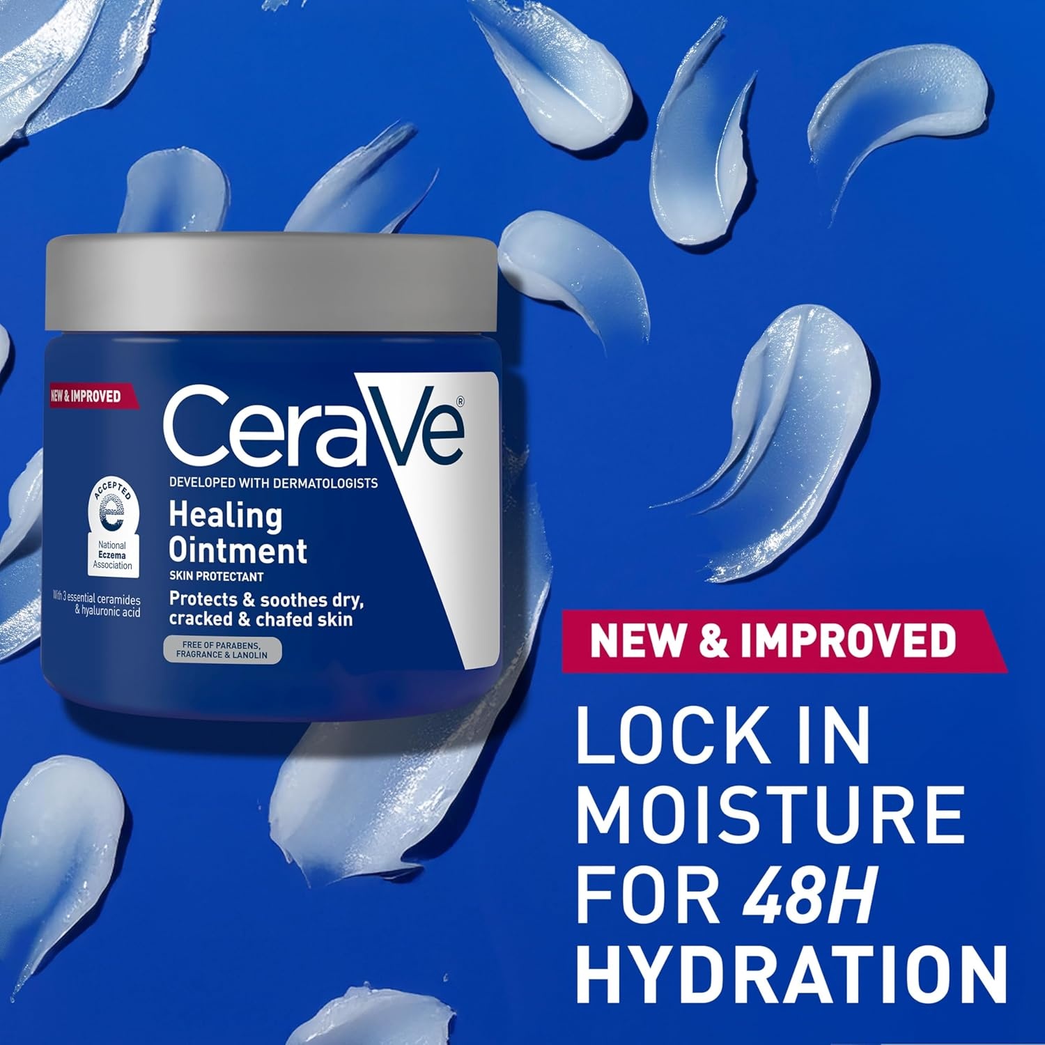 image:imageCeraVe Healing Ointment Hyaluronic Acid Skin Protectant for Dry Skin 12oz12oz Jar