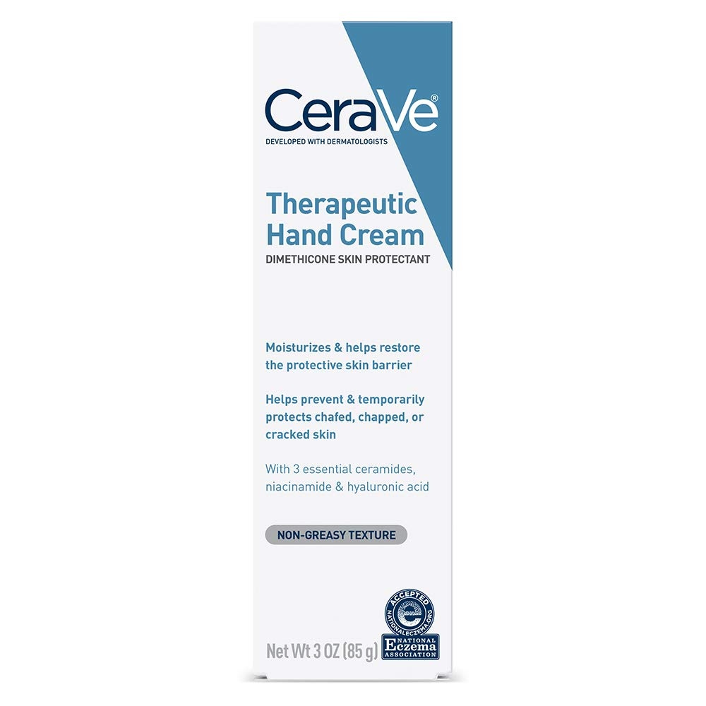 image:imageCeraVe Therapeutic Hand Cream Hyaluronic Acid amp Niacinamide Lotion 3oz3 Ounce Pack of 1