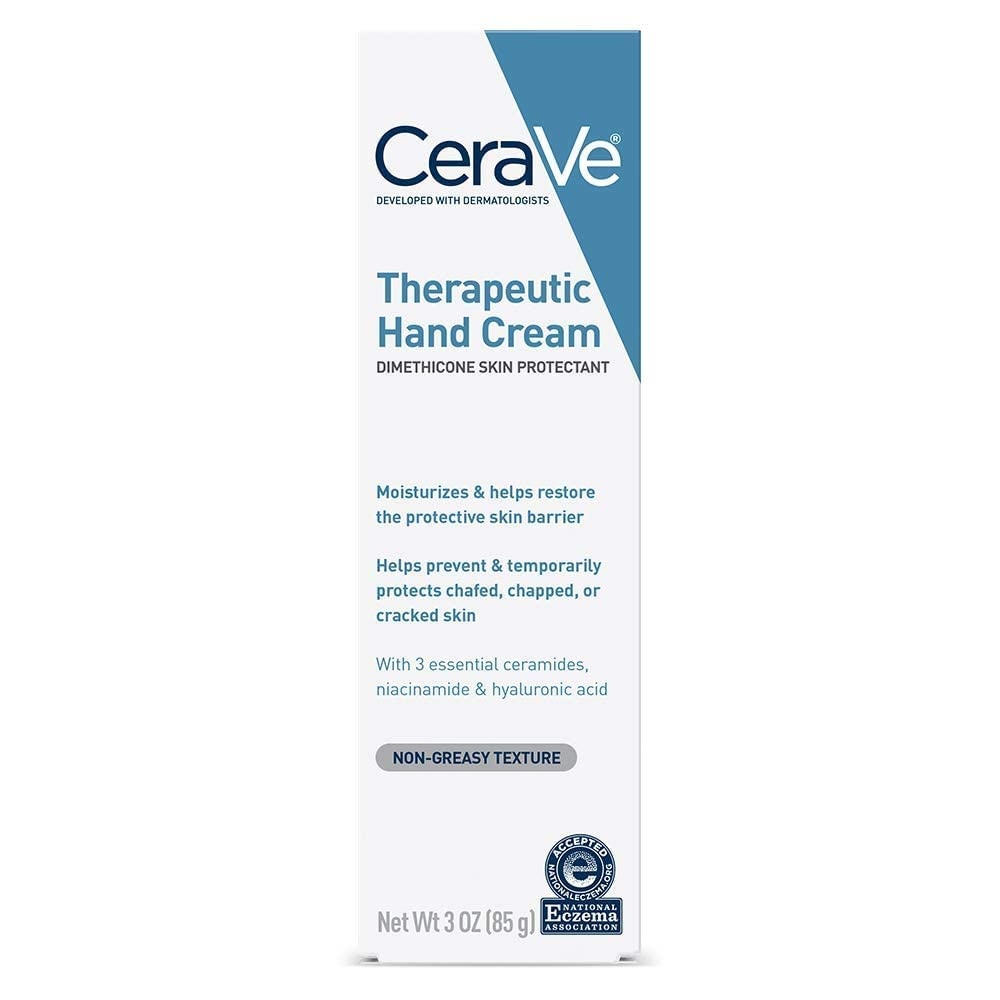 image:imageCeraVe Therapeutic Hand Cream Hyaluronic Acid amp Niacinamide Lotion 3oz3 Ounce Pack of 2