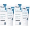 CeraVe Therapeutic Hand Cream, Hyaluronic Acid & Niacinamide Lotion, 3oz(3 Ounce (Pack of 2))
