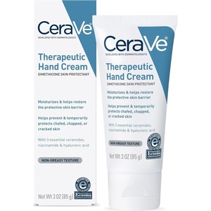 CeraVe Therapeutic Hand Cream, Hyaluronic Acid & Niacinamide Lotion, 3oz(3 Ounce (Pack of 1))